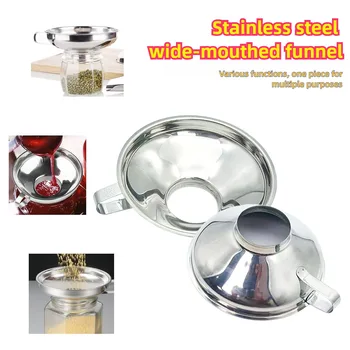 Stainless Steel Wide Mouth Funnel 1