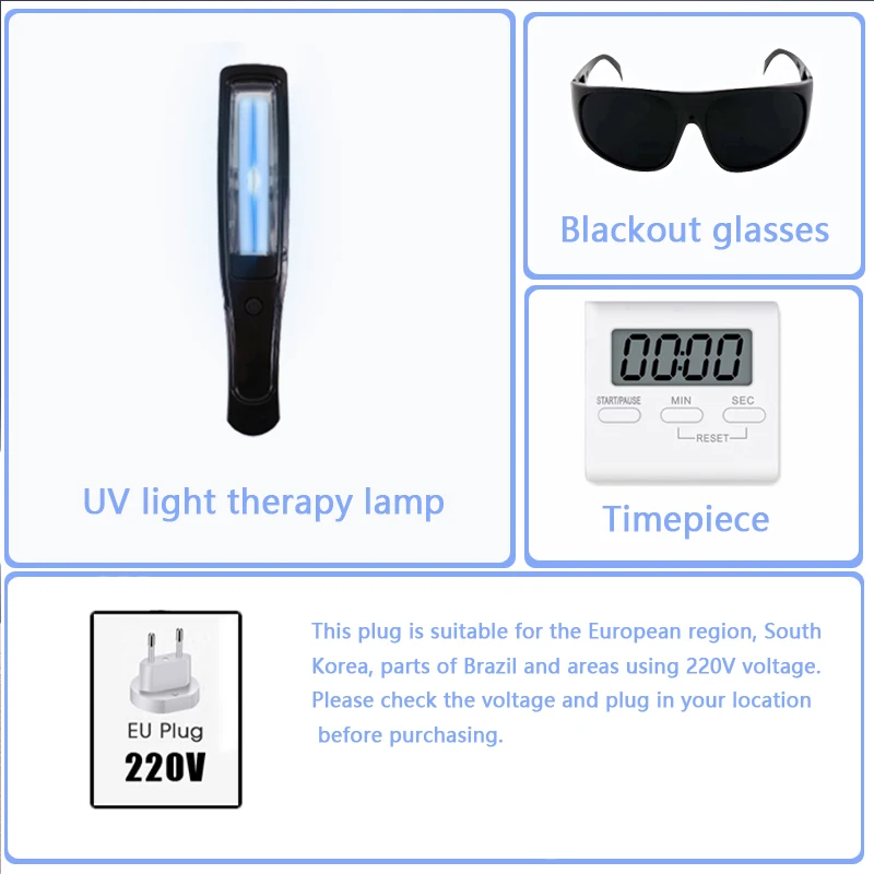 Uvb Phototherapy 311nm Narrow Band Uv Phototherapy Light Therapy Lamps For Vitiligo Psoriasis