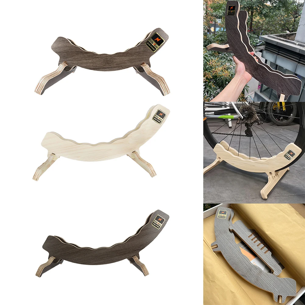 Bicycle Wooden Kickstand For Ride 700C Road Bike Display Rack 12/20/26/27.5 29inch Wooden Kickstand Cycling Accessories Stands