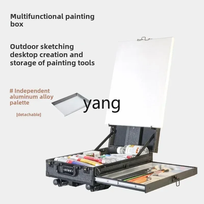 LTT Multifunctional Portable Picture Box Art Student Easel Lifting Bracket Type