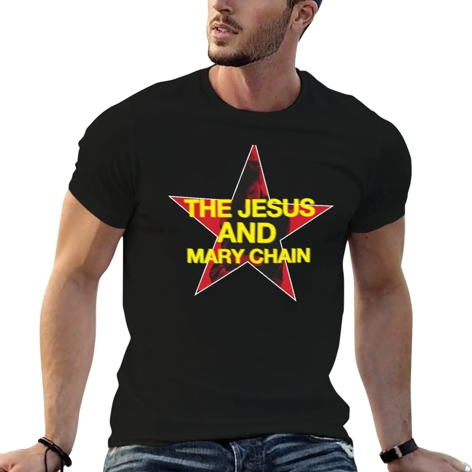 Camiseta JAMC // Jim Reid Fanart, camisetas de algodón para hombre, camiseta 100% de anime, camisetas con estampados