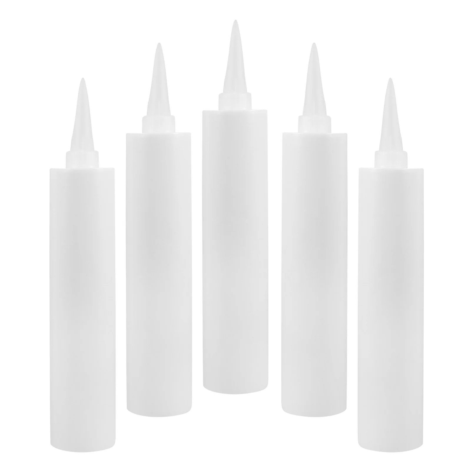 

5Pcs Empty 330ml Caulking Tubes Refillable Sealant Tubes for Tiles Kitchen Bathroom Balcony Efficient Use Caulking Tube Storage