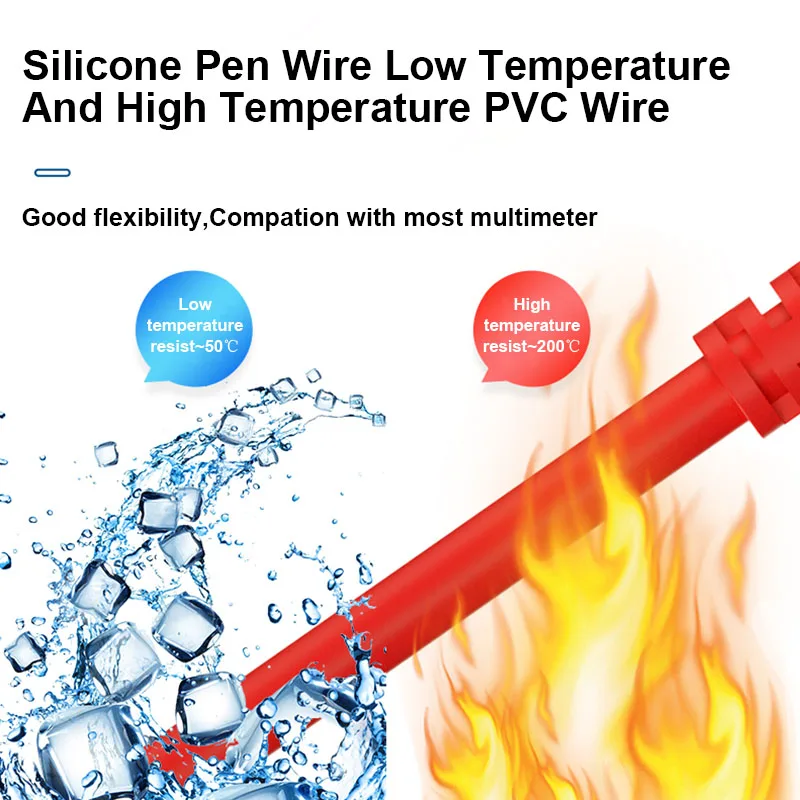 B&R B20A 1000V 20A Universal Multimeter Voltmeter Ammeter Test Lead Probe Wire Pen General Purpose Multimeter Probes