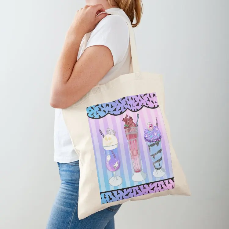 

Pastel Goth Cold Drinks Tote Bag tote bag foldable reusable bag free delivery bags Portable shopping