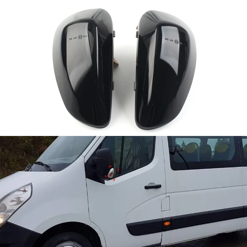 Dynamic Rearview Mirror Sequential Turn Signal Lights For Renault Master MK3 For Vauxhall Movano For Nissan Interstar NV400 Van