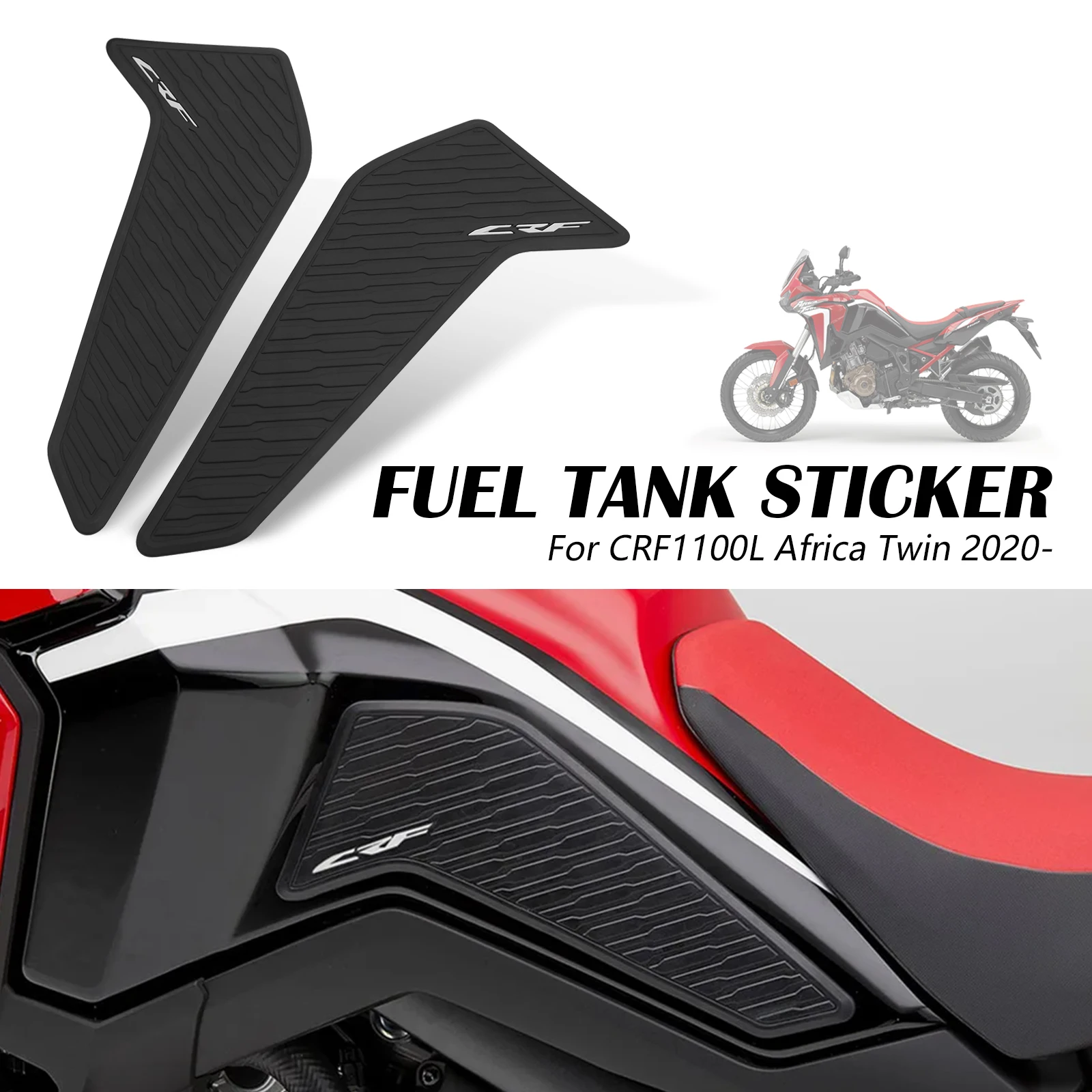 

For Honda CRF1100L Africa Twin 2020 2021 2022 Protector Anti slip Tank Pad Sticker Gas Knee Grip Traction Side Pad 3M Decal