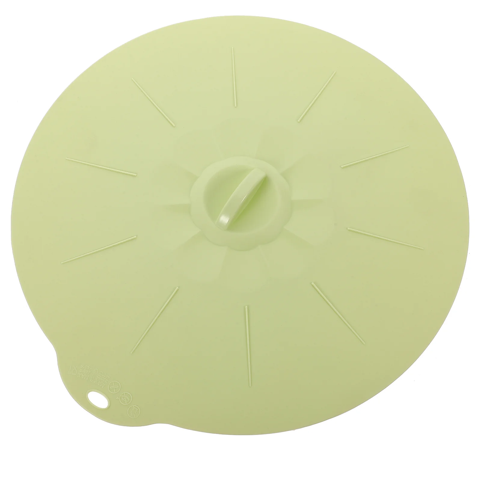 غطاء حفظ من السيليكون بدرجة الطعام كبير جدًا مستدير أخضر للوحة وعاء عموم شفط ختم قابل لإعادة الاستخدام آمن للاستخدام في غسالة الأطباق