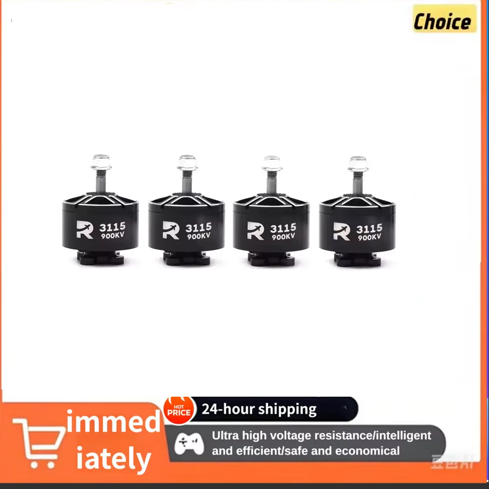 

4PCS 3115 900KV(3-6S) Brushless Motor Best for APEX Mark4/Cinelifter/TBS Oblivion│9-10" Long Range Drone│T-Motor Alternative