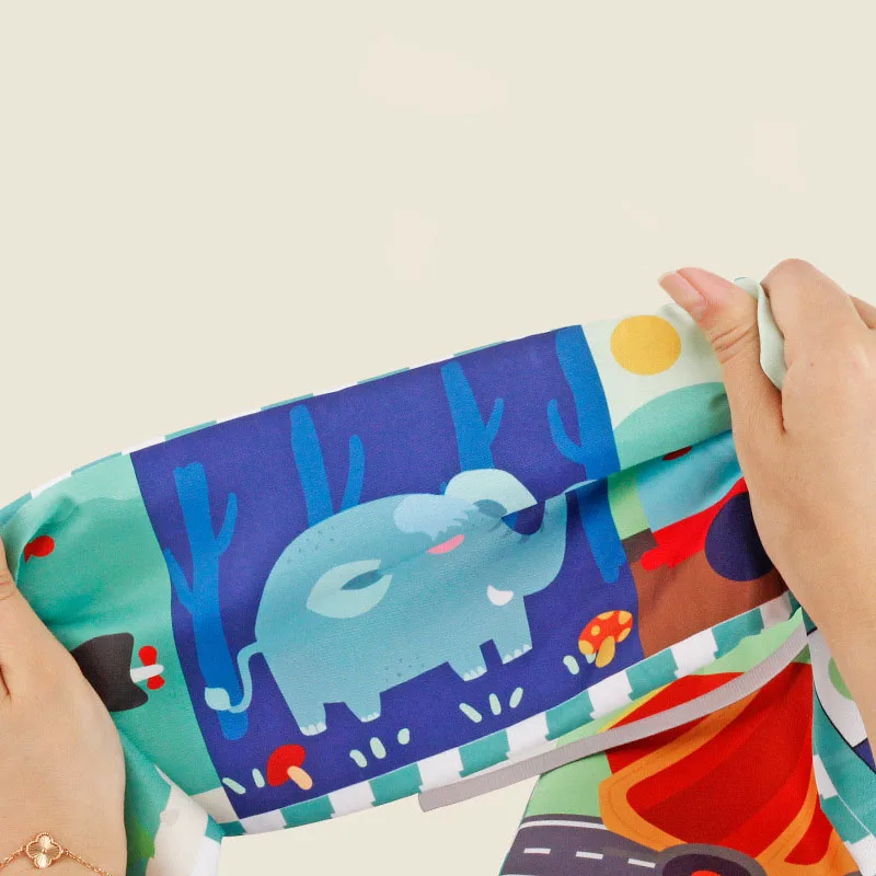 Zwart-wit bed surround baby kan het niet afscheuren, kan het gekleurd stoffen boek voor voorschools onderwijs kauwen