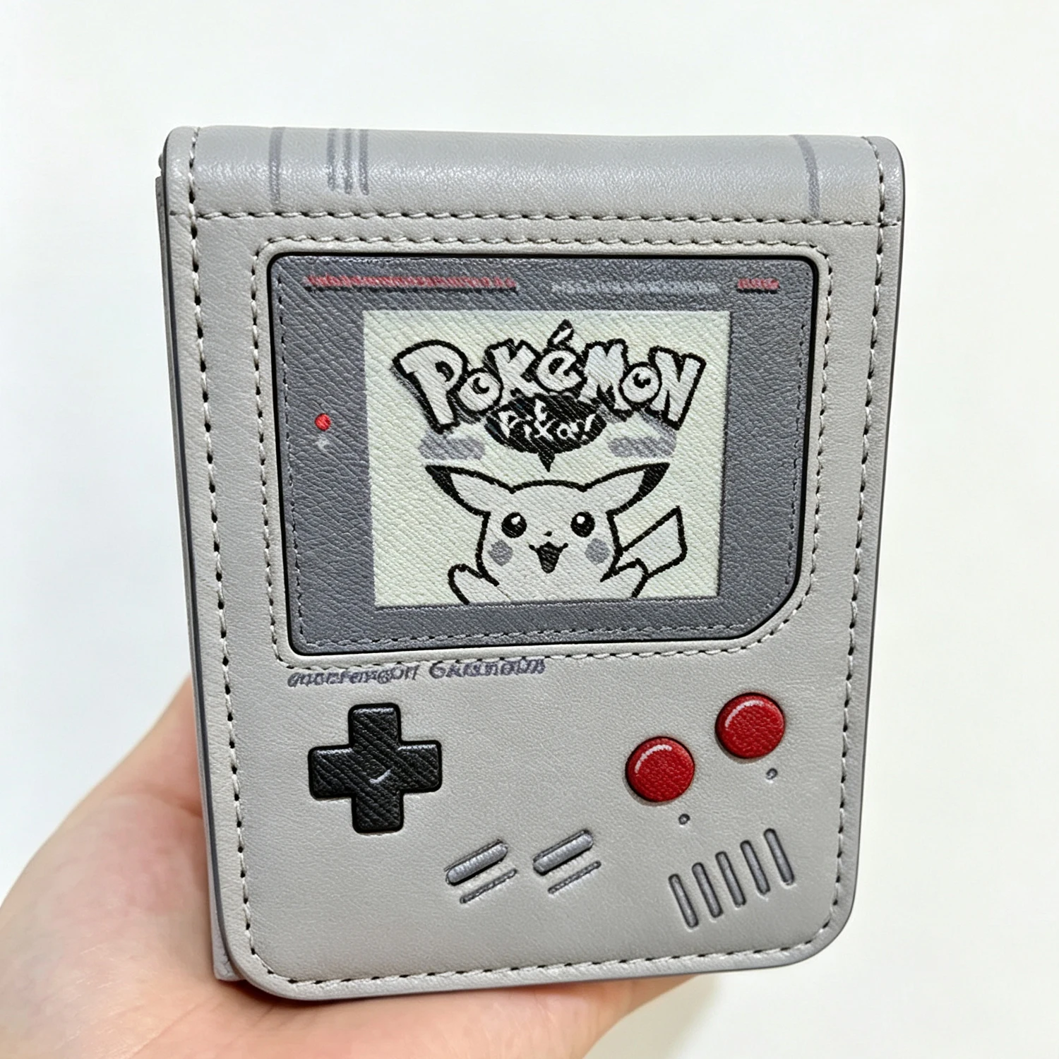 Neue DIY Cartoon-Pixel PK-Karten-Aufbewahrungsbox Spielkonsole Leder-Kartensammelbox Anime-Karten Geschenkspielzeug