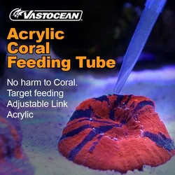 Vastocean coral feeder sectional acrylic feeding tube quick connect extension saltwater aquarium feeder