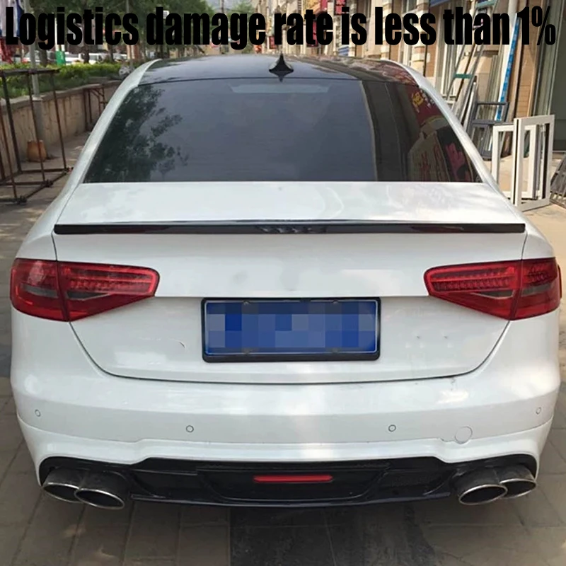 Lowkick Rear Trunk Spoiler Carbon Fiber Rear Wing for Audi A4 2012 - 2015 A4 B8.5, FItment Guaranteed