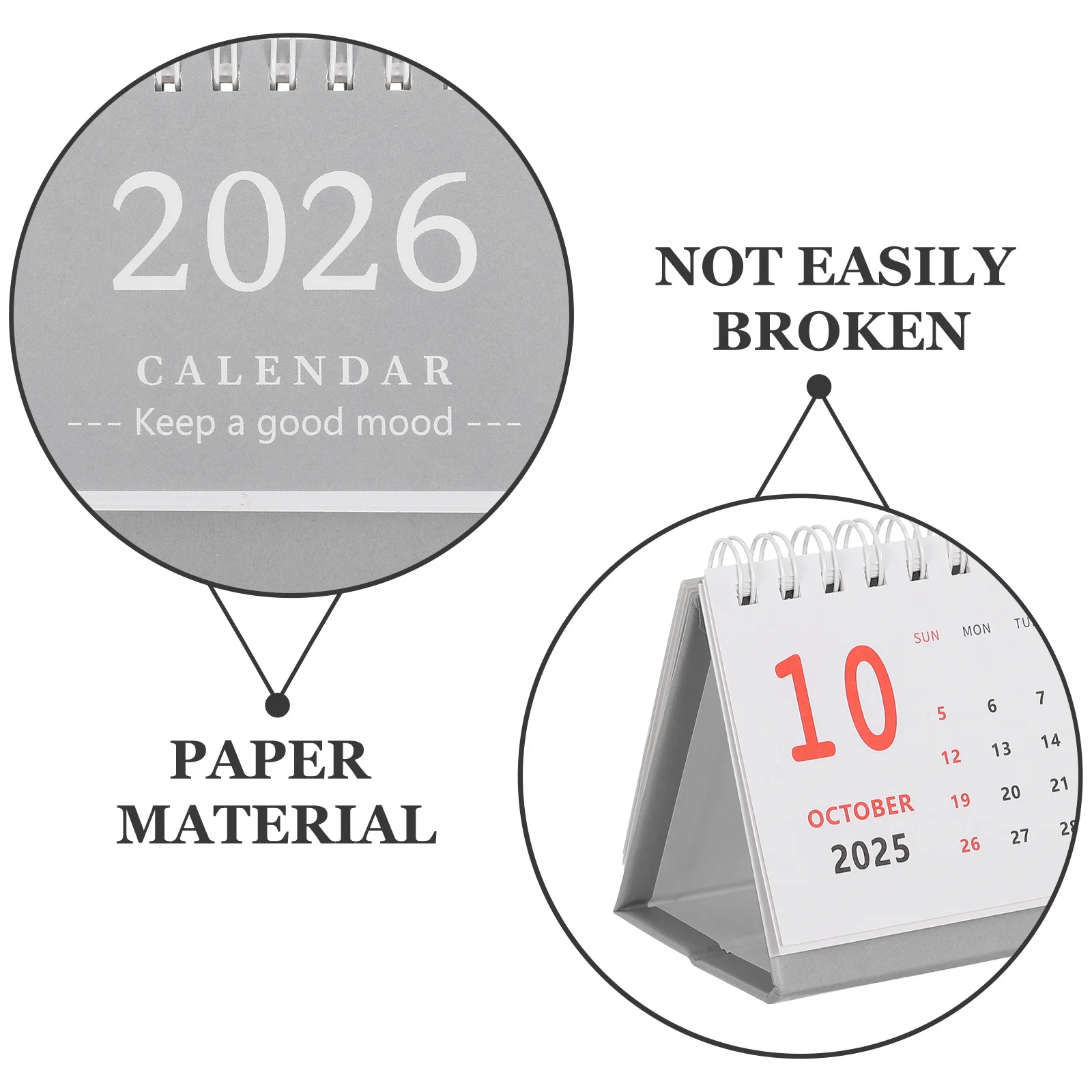 2025-2026 pequeno mini calendário de mesa em pé flip planejador mensal economia de espaço escritório casa agenda diária organizador