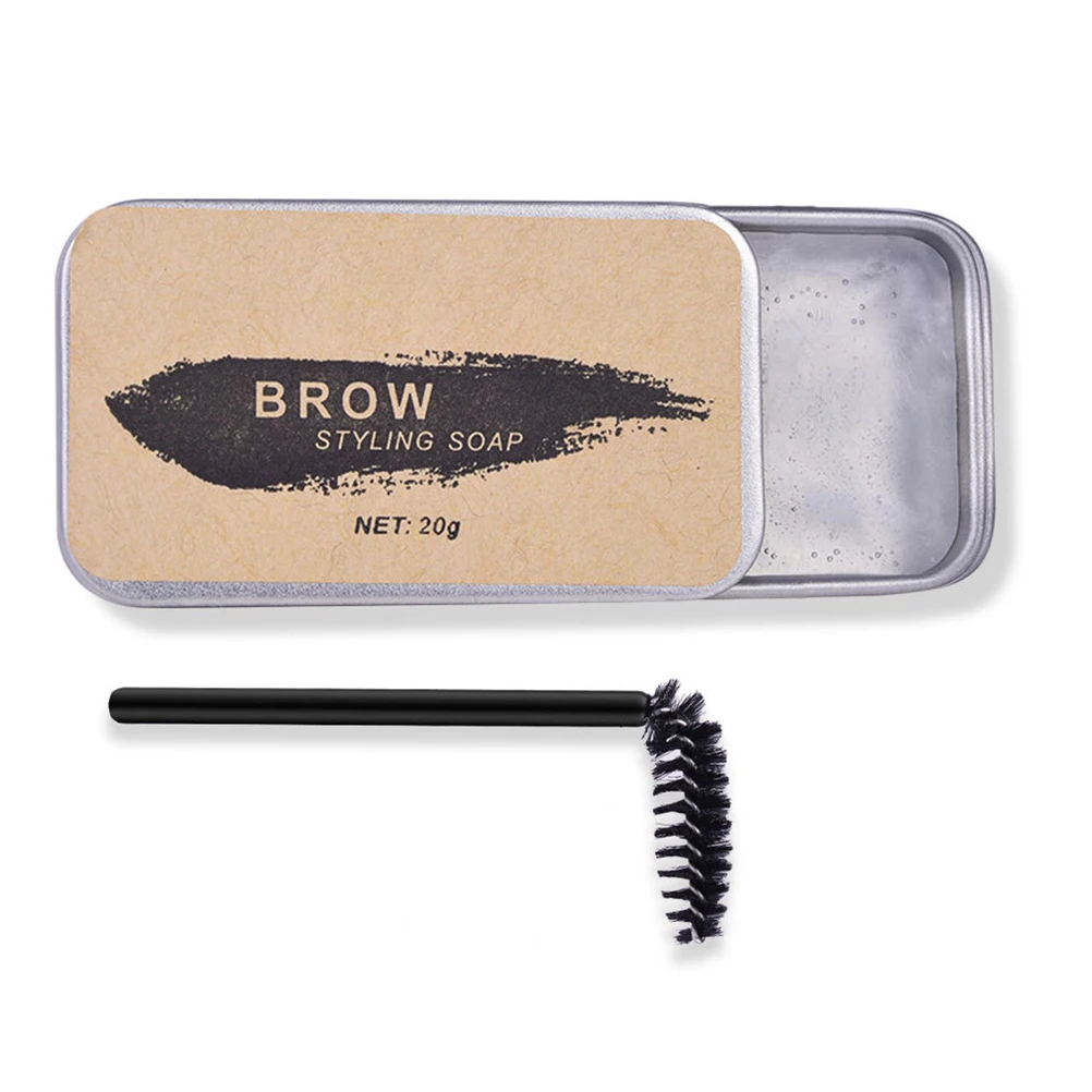 Gel coiffant sauvage, savon de maquillage longue durée incolore, outil de mise en forme des sourcils, ne se décolore pas, crème de teinture pour sourcils pour femmes, stéréo