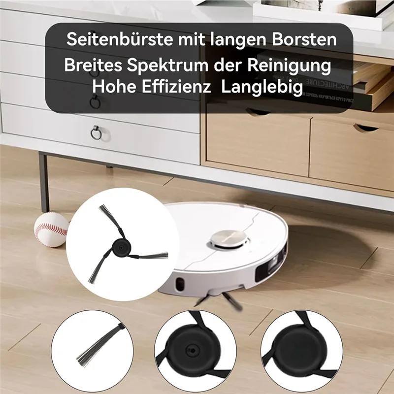 A7THK-For Dreame X40 Ultra Complete/X40 Master/L40 Ultra مكانس كهربائية فرشاة جانبية رئيسية أكياس غبار وسادات ممسحة ومرشحات Hepa #3