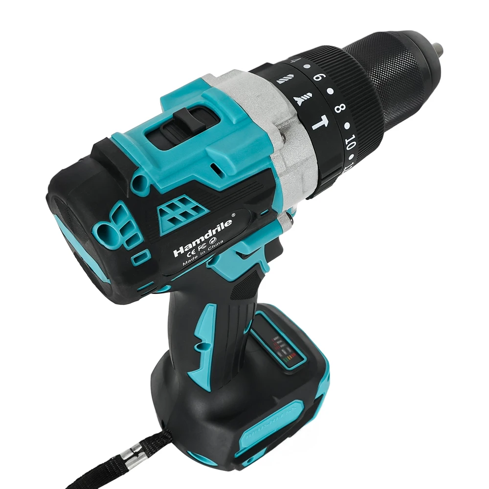 Update 18V Brushless Cordless Impact Drill 1300 In-lb(150N.m) Torque Electric Drill 1/2