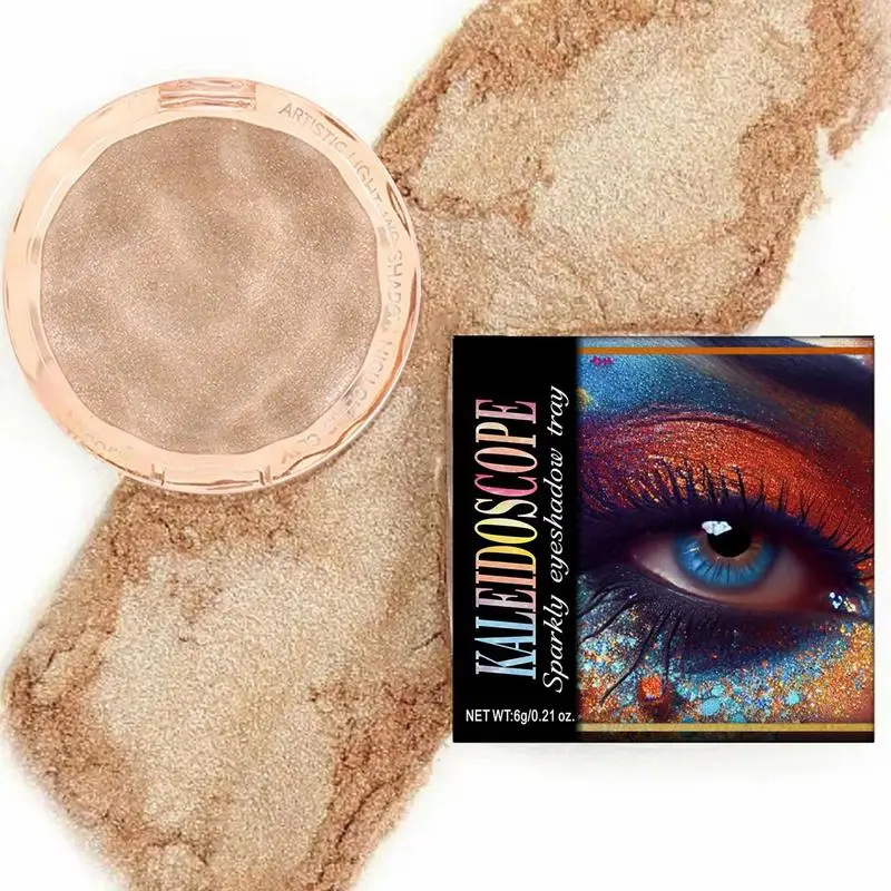 Gouden glitter oogschaduw Highlight Shimmer Verhelderende langdurige oogschaduw Oogmake-up Parelmoer Glitter Glanzende ogenmake-up