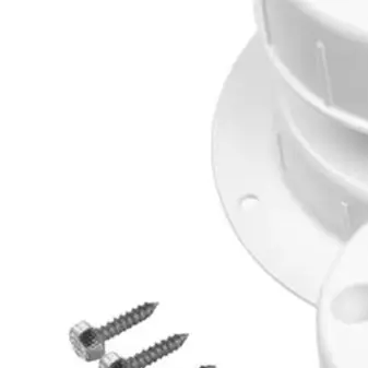 2Pcs RV Roof Vent Cover Kit For 1 To 2 3/8 Inch OD Pipes With Screws White Plastic Sewer Gas Cap For Trailers Campers Motorhomes