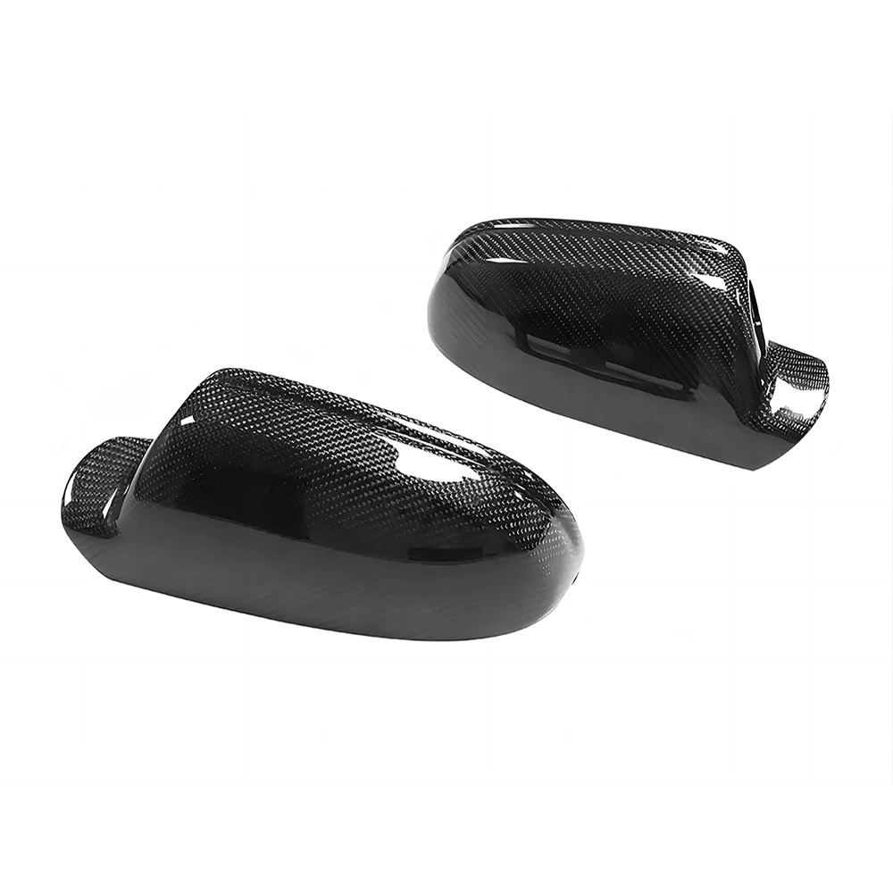 Replacement Rearview Side Mirror Covers Cap For 10-13 Audi A3 2012 RS3 8P OEM Style Real Carbon Fiber With Blind Spot Assist