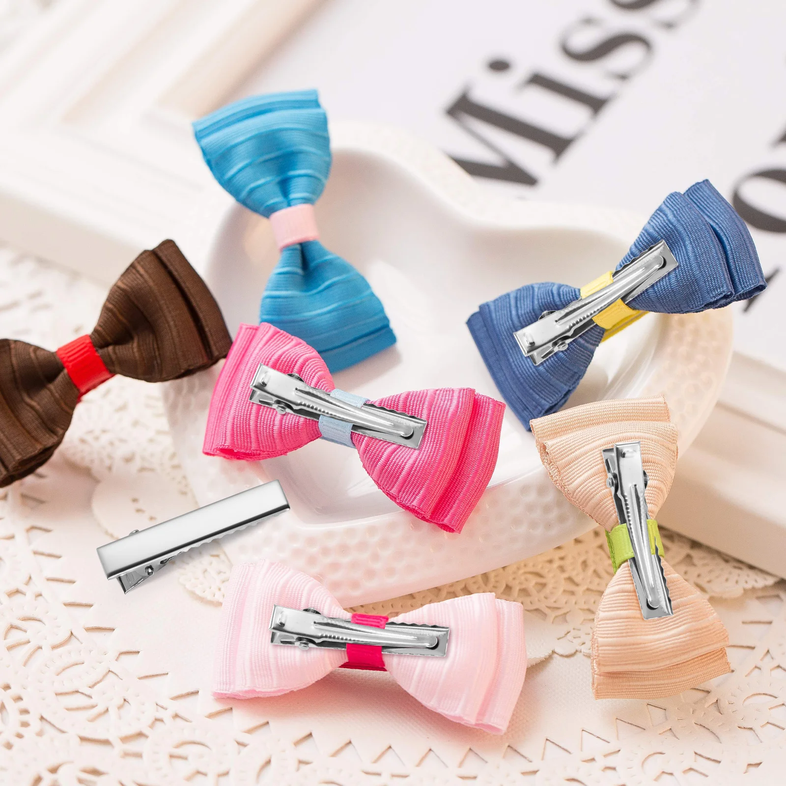 100 Pcs Alligator Hair Clip Bill Clips for Toppers DIY Bobby Pins Women Korean Version