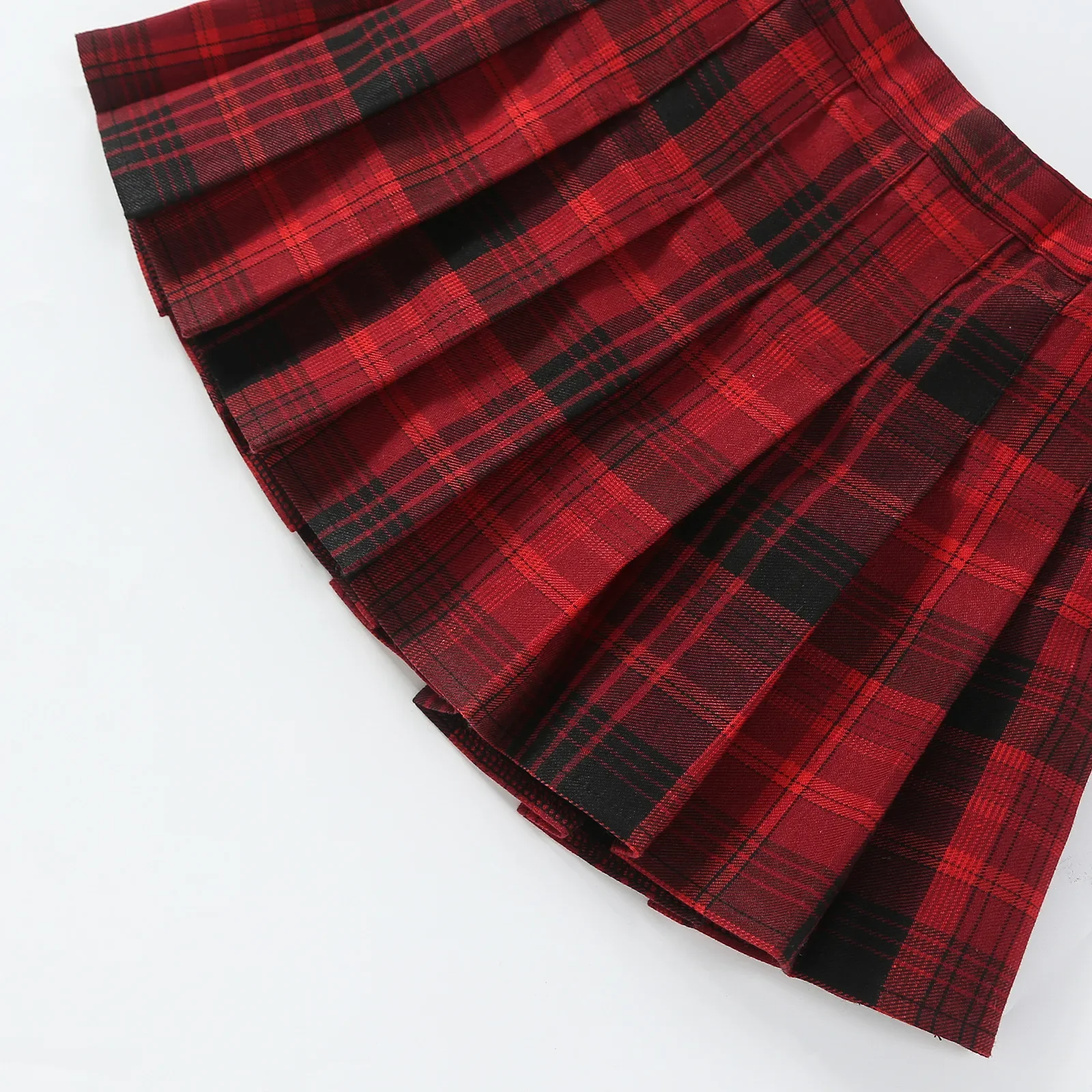 Christmas Pleated Skirt Gaming Girls Preppy Style Uniform Skirts for Kids 3-15 Years Teen School Dance Group Children Tutu Skirt