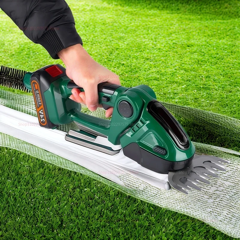 2 في 1 اللاسلكي أداة تشذيب التحوط الكهربائية قابلة للشحن المحمولة حديقة أداة للشجيرات إزالة الأعشاب الضارة تشذيب جزازة العشب