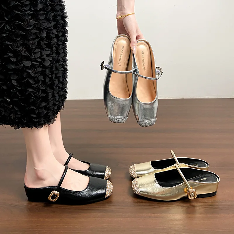 elevated-ballet-style-flat-shoes-women's-spring-autumn-one-strap-mary-jane-shoes-korean-style-ultra-fine-fiber-round-toe-rubb