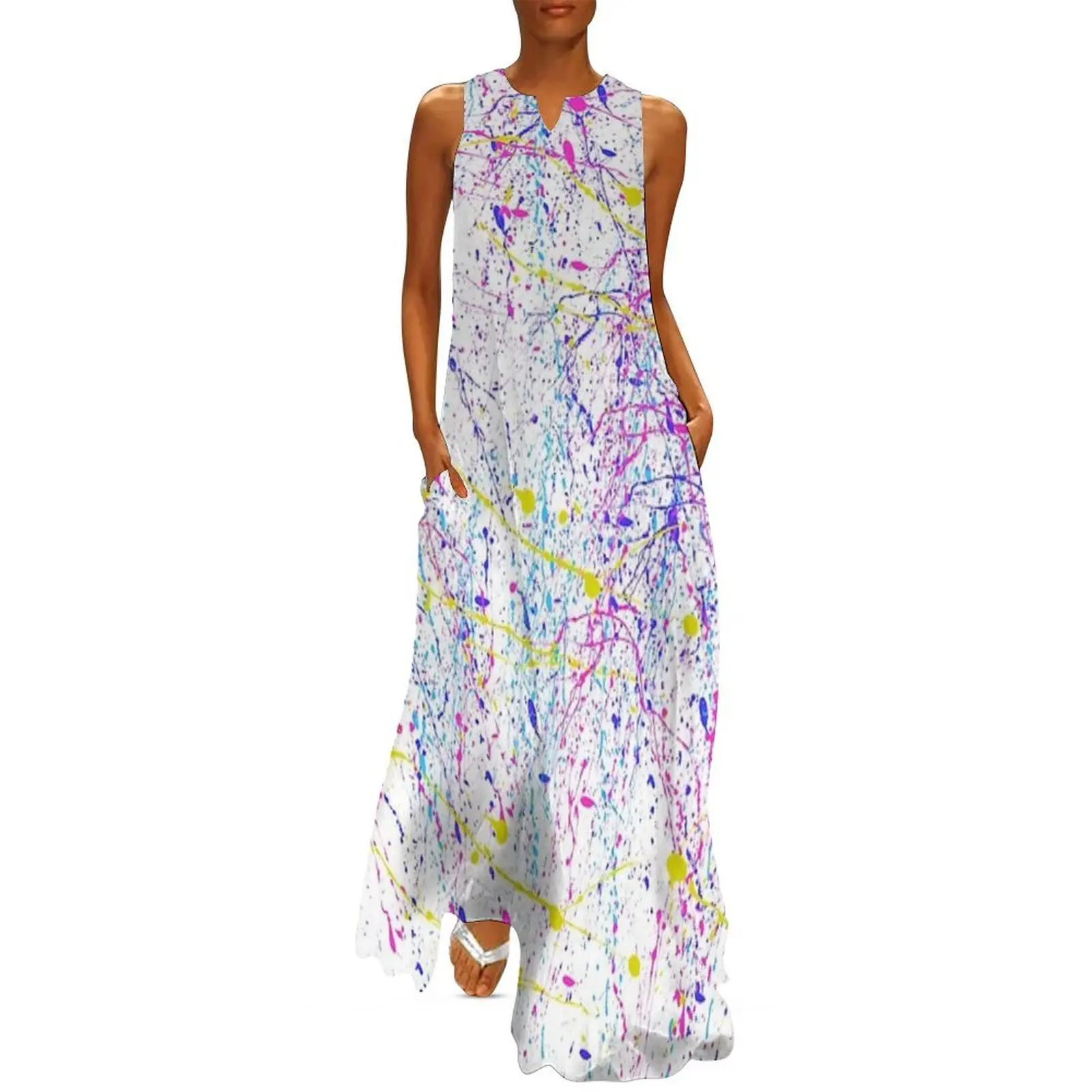 

Splatter paint Long Dress dresses for women 2025 Women's summer dresses sexy short dresses daring evening luxury 2025