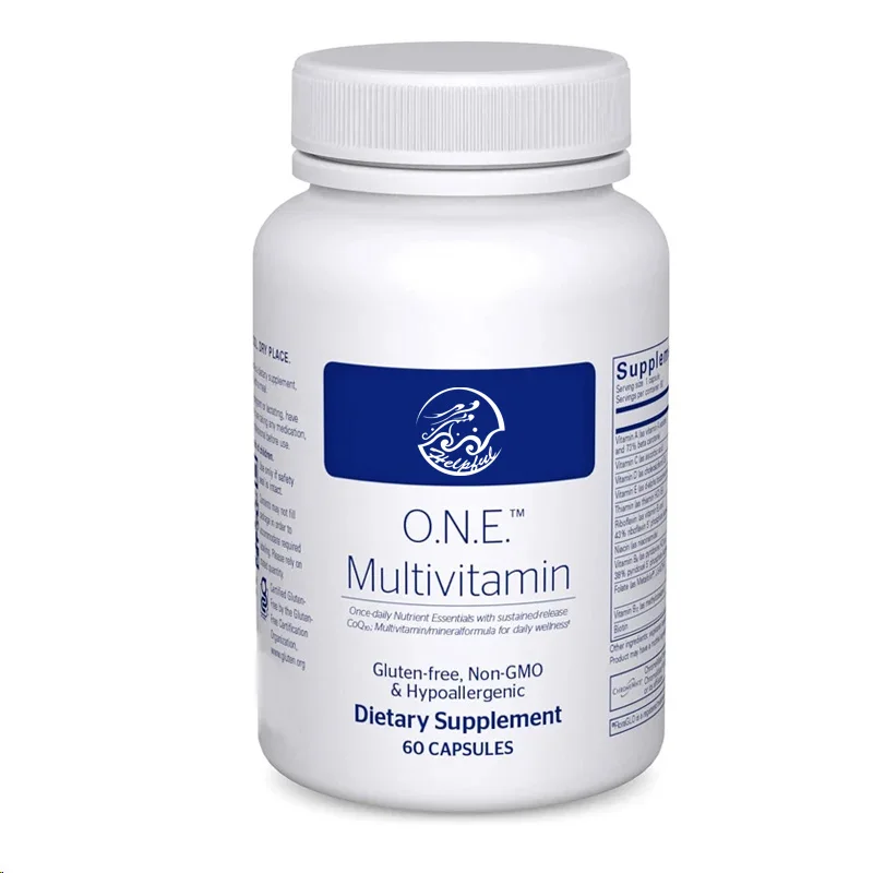 O.N.E , 60 capsules containing antioxidant complex Metafolin, CoQ10,and lutein for visual cognitive function and cellular health