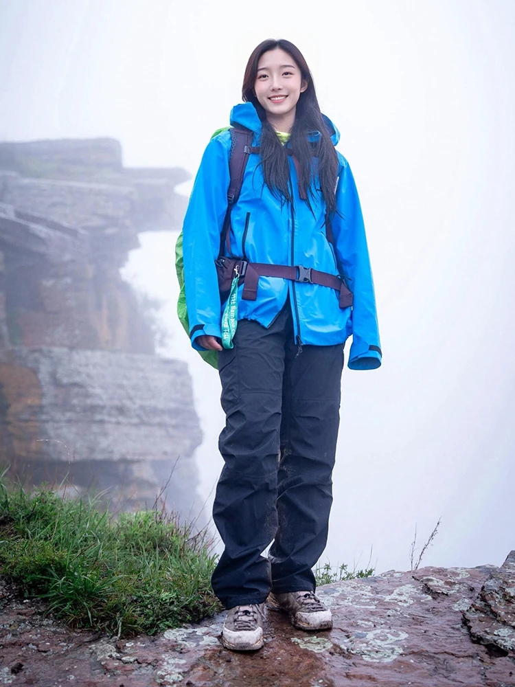 

Куртка для походов Fuyuan Blue женская, ультрамодная, для пар, для восхождений в горы, в городском стиле, свободного кроя, 3-в-1