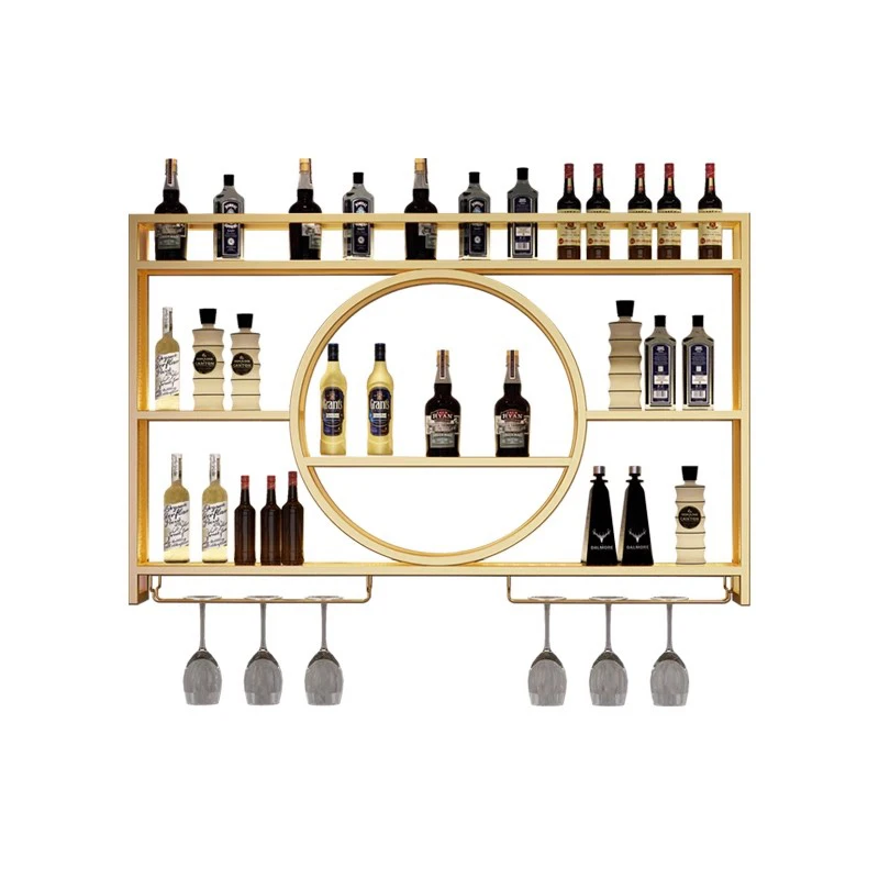 

Modern Shelf Display Cabinet Entertainment Restaurant Shelves Storage Wine Rack Cabinet Drinks Alcohol Angolo Bar Bar Furniture