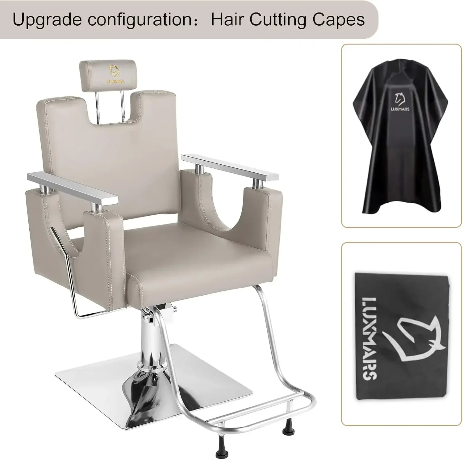 [XMSJ] Парикмахерское кресло, кресло для салона, гидравлическое лежачее парикмахерское кресло, вращающееся на 360 градусов поворотное кресло для укладки волос, стулья для стрижки Sa