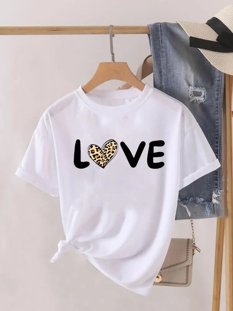 Funny Animal Cartoon Cute Short Sleeve Clothing Fashion Print Women O-neck Clothes Lady Top Female Shirt Tee Graphic T-shirt