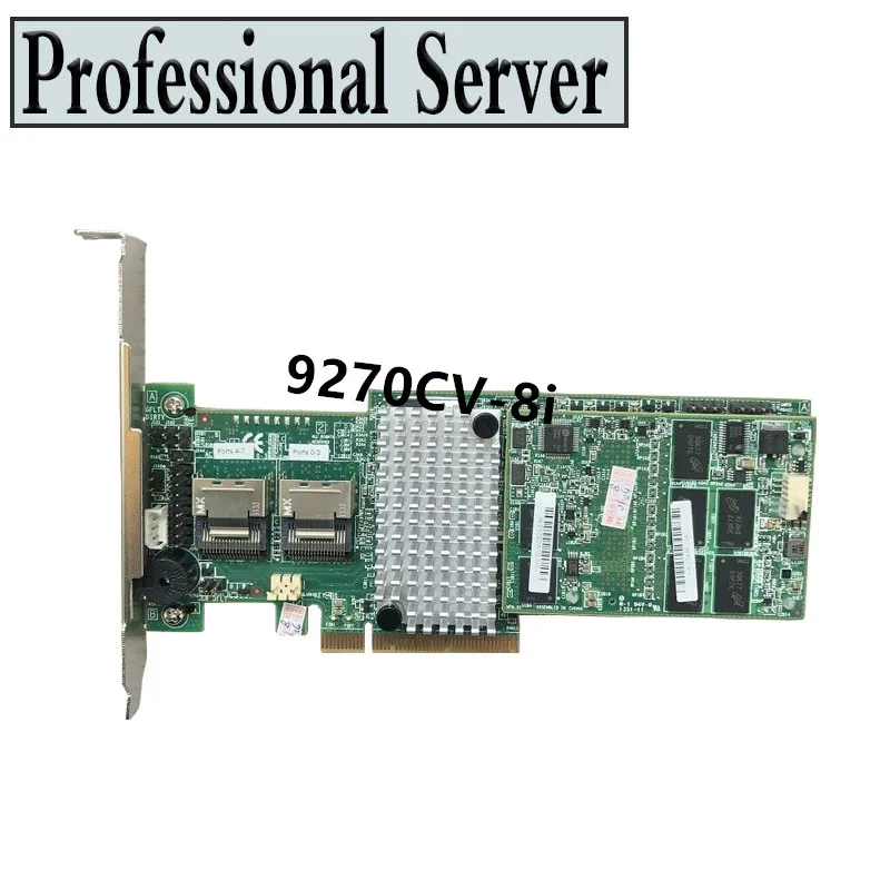 

LSI MegaRaid 9270CV-8i 1G Cache SAS/SATA RAID PCIe 3,0 6G RAID Controll = 9270-8i