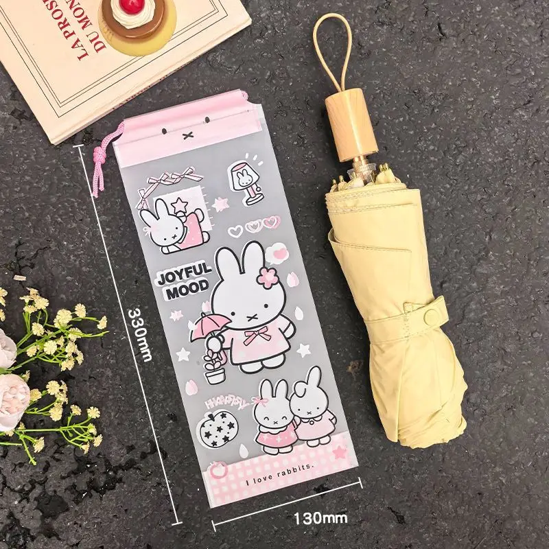Kawaii New Umbrella Bag Tri-fold Umbrella Storage Rain or Shine Waterproof Wear-resistant Resistant To Dirt Easy To Store Miffy view 4