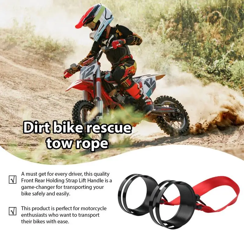 New Motorcycle Lift Straps Motorcycle Pulling Equipment Universal Motorcycle Rescue Pull Rope For Dirt Bike Pulling Equipment