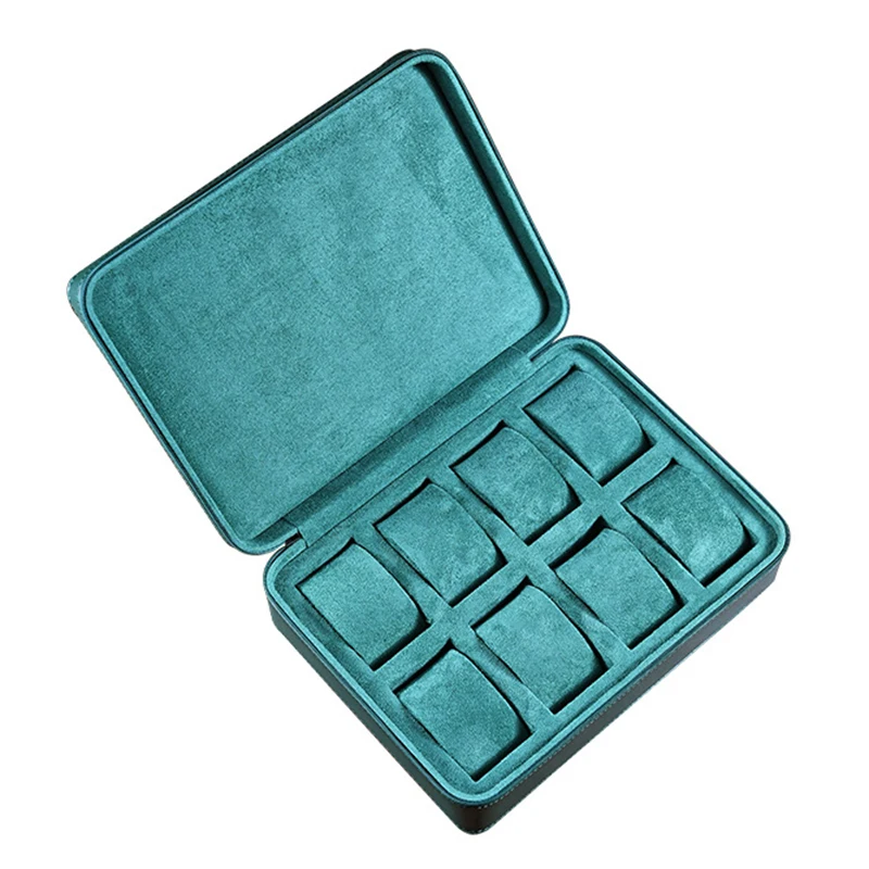 Leder-Uhrenbox, 8-Slot-Aufbewahrungsbox für Uhren, tragbar, für Reisen, mechanische Uhren, Organizer-Boxen, Verpackungsboxen für Herrenuhren