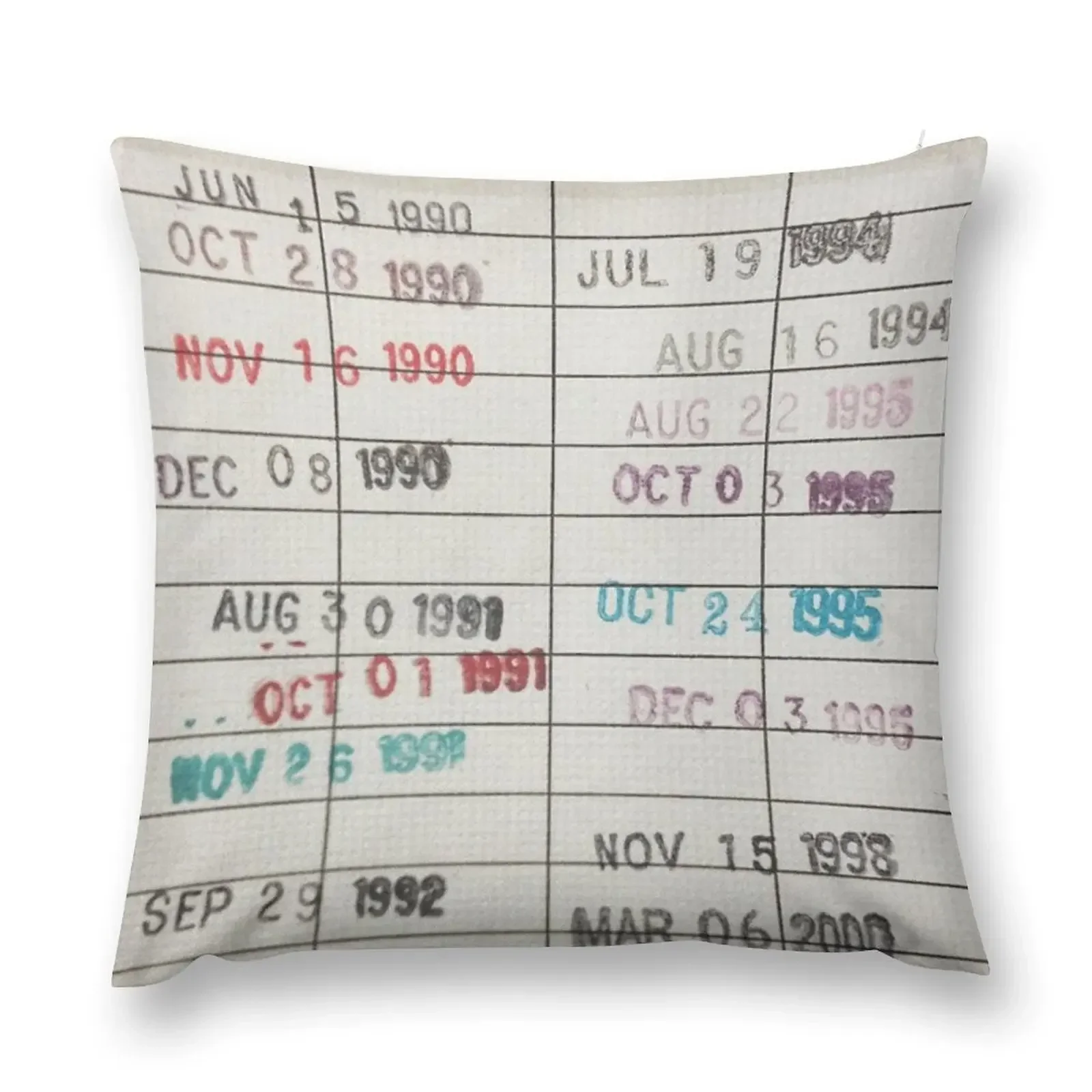 

Library Cards Throw Pillow christmas pillowcases luxury home accessories Sofas Covers pillow