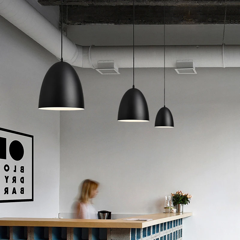 الحديثة الألومنيوم قلادة أضواء غرفة نوم غرفة الطعام LED مصباح السقف المطبخ جزيرة طاولة طعام ديكور المنزل E27 معلقة الخفيفة