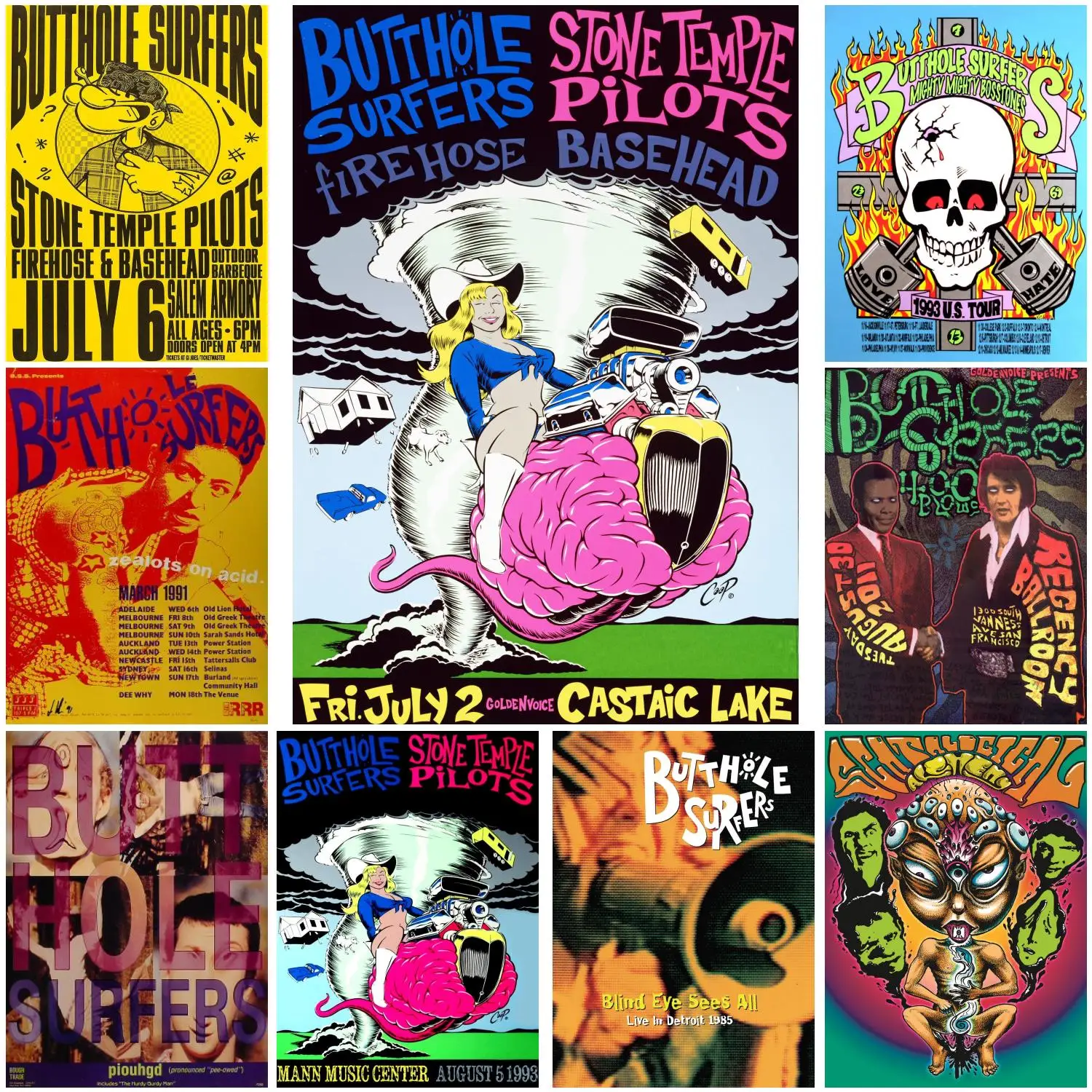 

butthole surfers Poster Decorative Painting Canvas Poster Gift Wall Art Living Room Posters Bedroom Painting