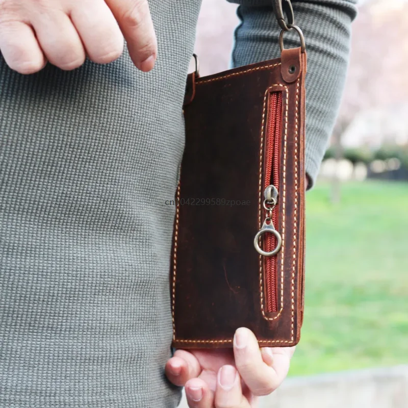 Double Shoulder Wallet Phone Bag Multi Pocket Outdoor Anti Crossbody Bags Multifunctional Tactical Fishing Cosplay Bike Chest 4