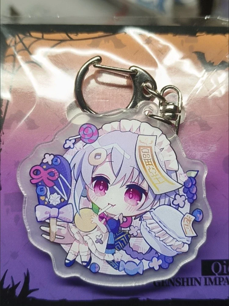 Nahida Genshin Impact Cute Lori Dessert Pudding Party Style Jewelry Acrylic Keychain Figures Key Chain Cosplay Accessories Gifts