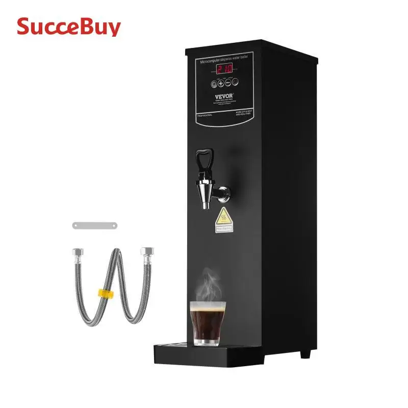 SucceBuy 10 15 20L Commercial หม้อต้มน้ําร้อนไฟฟ้าเครื่องทําความร้อนอย่างรวดเร็ว 50L ต่อชั่วโมงสําหรับกาแฟร้านอาหารสํานักงาน