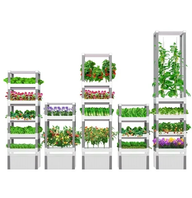 Multi-Layer Hydroponic System for Indoor Use - Suitable for Fruits, Leafy Vegetables, and Flowers App Control