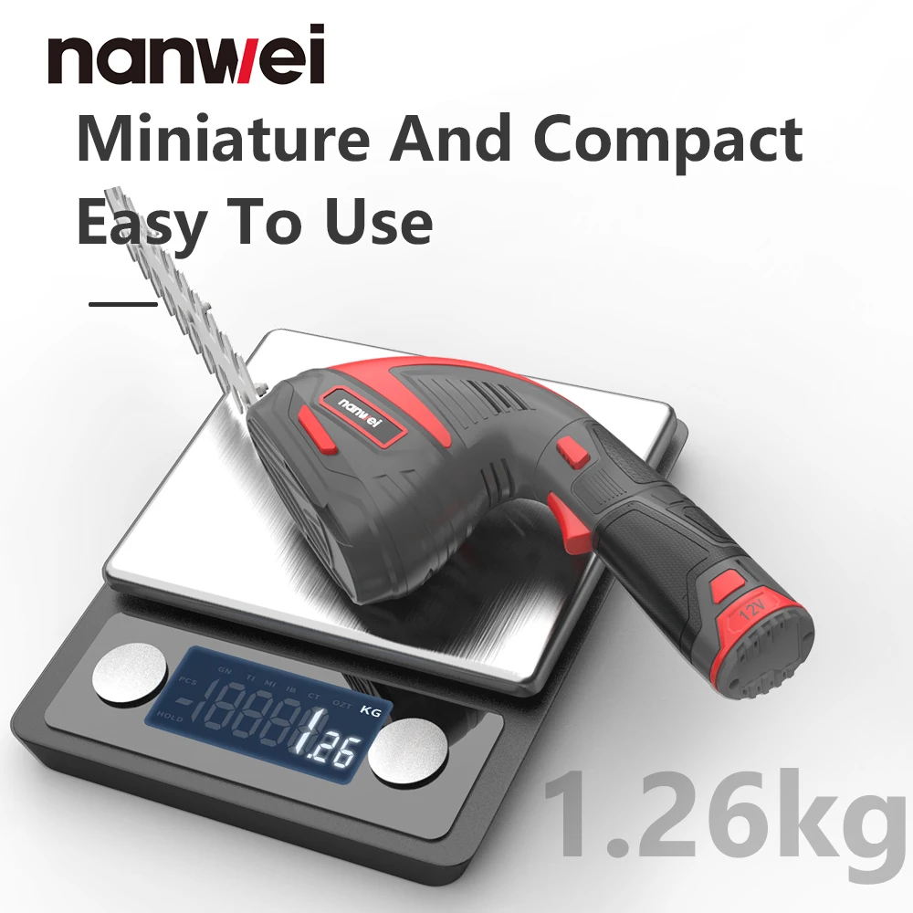 

Mini 12V Electric Hedge Trimmer Charging Flower Scissors Greening Branch Trimming Flower and Grass Gardening Tools