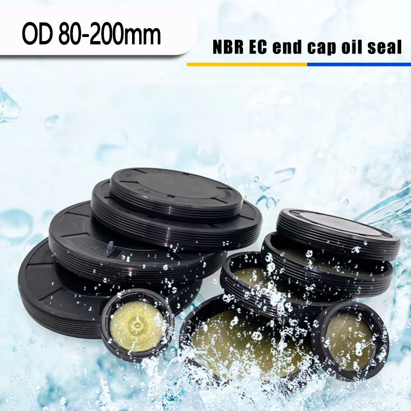 1PCS EC End Cap Oil Seal VK Type Stuffy EG Dust Cap Flat Seal Cap Reducer Oil Cover Outer Diameter 8mm-200mm Height 5mm-15mm