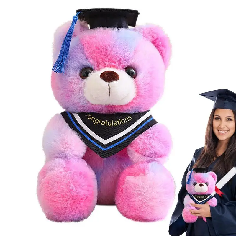 2023 Graduation Bear Graduation Plush Bear Doll With Grad Caps Cute Graduation Gifts Graduation Party Supplies For College High