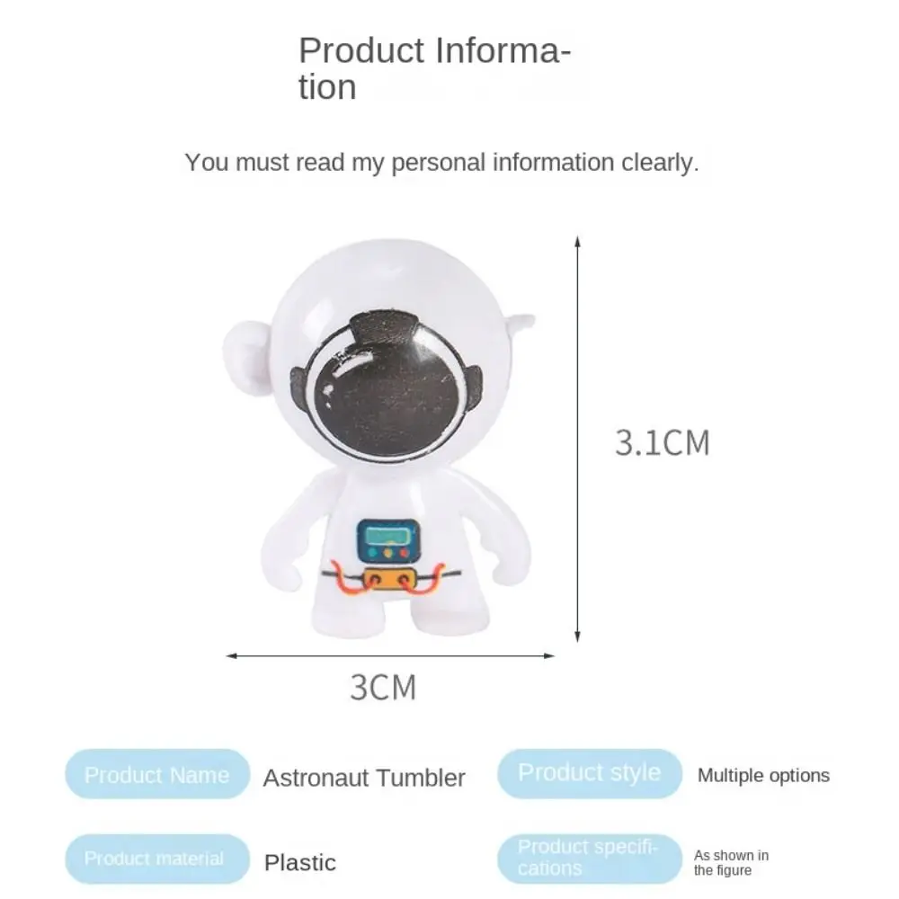 우주인 인버티드 미니 텀블러 장난감, 스윙 우주 비행사, 우주 비행사 탁상, bauble 만화, 재미있는 크리스마스 선물, 10 개