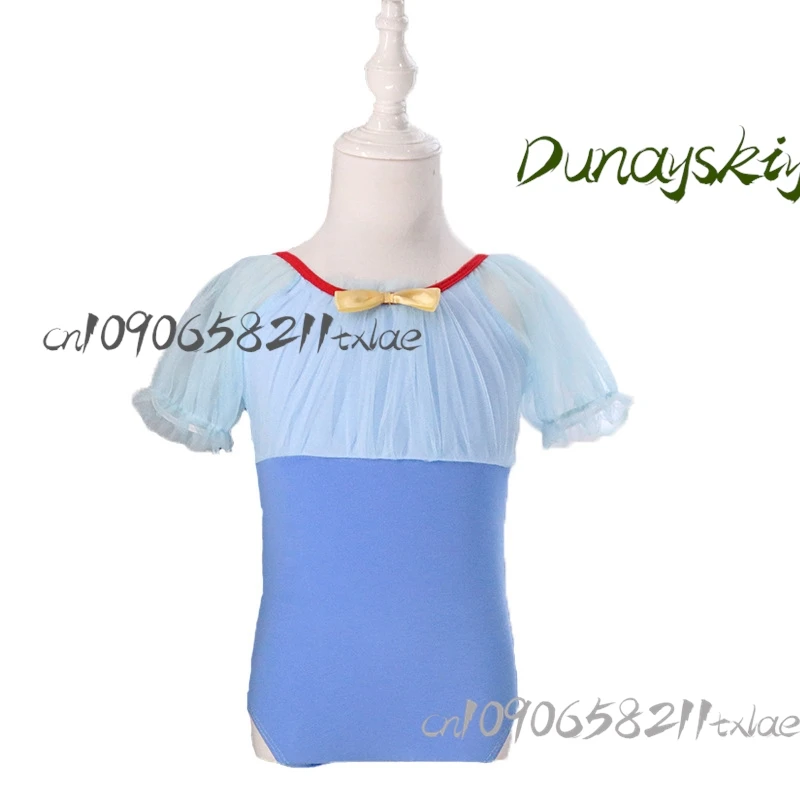 ملابس رقص الباليه للفتيات - زي تدريب صيفي مع تنورة توتو لأداء مسرح الهالوين/عيد الميلاد