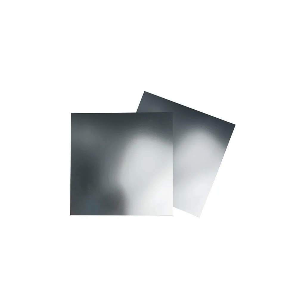 Grau eloxierte Aluminiumlegierungsplatte 5052 Aluminium-Flachplatte, Dicke 0,5/0,8/1/1,5/2 mm, 100 x 100, 200 x 200, 200 x 300, 300 x 300 mm